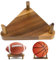 Jeinbuil Ballständer aus Holz, Ballhalter aus Hochwertigem Walnussholz Basketball Halter Fussball Ballhalterung Stehend für Basketball Fußball Volleyball Rugby