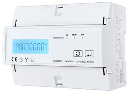 Iegefirm WiFi-Energiezähler, KWh-Leistungsmonitor, Wattmeter, Tuya-App, Fernein-/Ausschalten, 3 X 110/190 V, 230/400