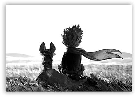 Kleine Prinz Kunstdruck Wandbild Malerei Kunst Poster Kinderzimmer Wanddekoration Kunst Dekor Leinwand Malerei A409(30cmX42cmA3 No Frame)