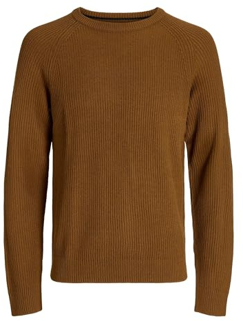 JACK & JONES Herren Jjpannel Knit Crew Neck Aw25 Jjpannel Knit Crew Neck Aw25 (1er Pack)
