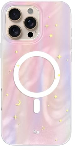 LONLI Hue - for iPhone 16 Pro Case [Compatible with Magsafe] - Dreamy Night Phone Case - [360° Shock-Absorbent Bumper] - Cute, Unique and Aesthetic Phone Cover for Girls and Women