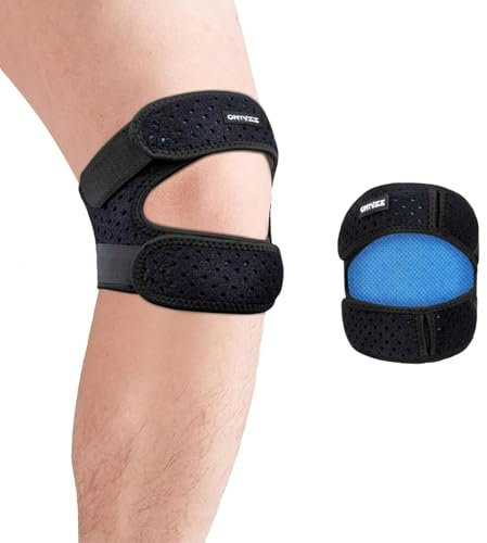 Patella Kniebandage Verstellbarer Patella Tendon Support Bandage Knie Jumperband Sport Kniestütze Patellasehnenbandage für Laufen Springen Basketball Tennis
