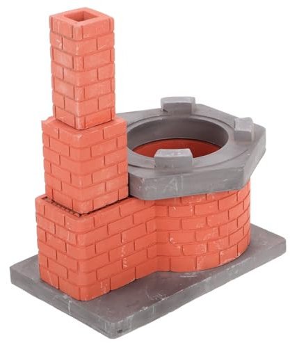 Abaodam Miniatur-küchenset Puppenhaus Herd Spielzeug Schornstein Jungen Und Mädchen Spielküche Für Kleinkinder Stabil Und Sicher Für Jungen Und Mädchen