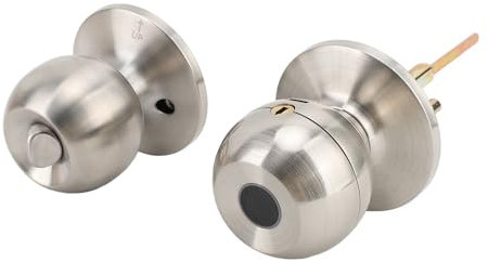 Fafeicy Smarter Türknauf, Fingerabdruck-Smart-Türknauf für mit App-Steuerung, Notladung für 35–55 Mm Große Türen, Hardware-Griff (SILVER)