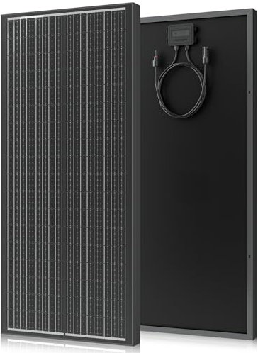 Rvpozwer Solarpanel 100W 12v solarmodule 100 Watt Solarmodul System mit hohem Wirkungsgrad monokristallinen Modul für Wohnmobil Wohnwagen Camping Off-grid Gartenhäuse Boot