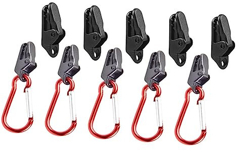 YARNOW Krokodilklemmen aus Kunststoff Plane Hardware-Kits für Campingzelte Stangen Markise kunststoffclips kunstoffclips Clip für Sonnensegel Winddichte zahnförmige Klemme Plastik Black