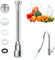 CHENYU 1 Pezzo Prolunga Rubinetto Cucina da 30 cm Prolunga Rubinetto Prolunga per Rubinetto da Bagno a 360° Prolunga Lavandino Cucina in Acciaio Inossidabile Argentato per Lavandino del Bagno Della Cu