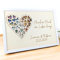 Geldgeschenk Hochzeit - Personalisiertes Holz Herz - Einzigartiges Hochzeitsgeschenk für Brautpaar oder Geschenk Freundin Geburtstagsgeschenk - Text und Datum auswählbar - Bilderrahmen