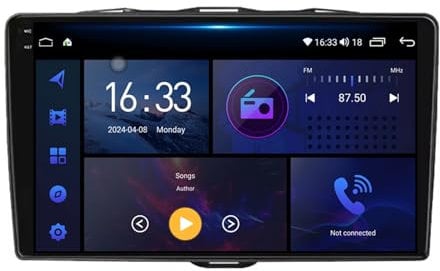 9 pollici HD Car Stereo Radio Touchscreen Android 13 Autoradio Stereo per Alfa Romeo Giulietta 2015-2018 con GPS WiFi Controllo del Volante Video Recei Autoradio Stereo Bluetooth(L1 1+32G)