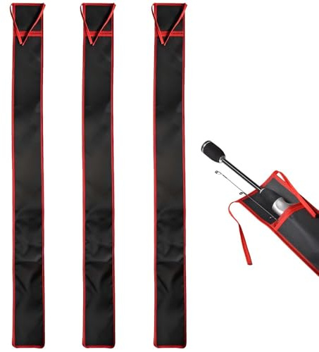 aieieii 3 PCS Fishing Rod Bag Fishing Bags, Practical Lightweight Storage Bags for Boat Fish, Durable Easy to Store Tackle Bag Suitable for Trip Outdoor Family Activities Camping