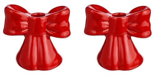 BUTLERS 2er Set Stabkerzenhalter 5x14x10 cm Keramik - Present -