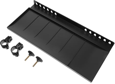 IDEANATEGRATE Detachable Plastic Easel Tray Shelf Replacement Large Black Easel Tray Attachment for Artist Tripod Painting Supplies Holder