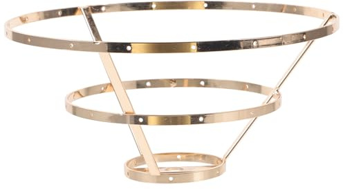Toddmomy Lampenschirmrahmen aus Eisen 3 Stufig Selbstgemacht Gestell für Lampenschirm Pendelleuchte Ersatzhalter für Esszimmerbeleuchtung