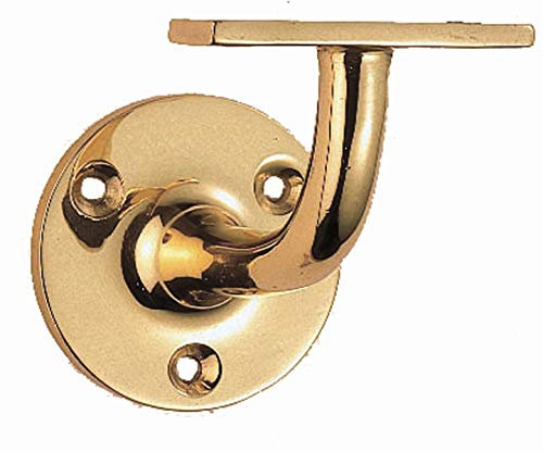 Carlisle Brass AA84 HANDRAIL Bracket-(Heavyweight), Polished Brass