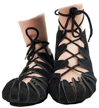 Leonardo Carbone Bundschuhe aus Veloursleder 39/schwarz