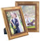 PHOTOLINI Barock-Bilderrahmen 13x18 cm in Gold antik, 2er Set Holz-Rahmen Vintage, Made in Germany, Echtglas, zum Aufhängen & Aufstellen, mit Zubehör - verleiht Deinen Fotos das besondere Etwas