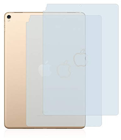 BROTECT Entspiegelungs-Schutzfolie für Apple iPad Pro 10.5 2017 (Rückseite) (2 Stück) Matte Displayschutz-Folie, Anti-Fingerprint