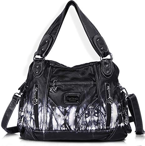 Angel Barcelo Hobo Bag für Damen, Umhängetasche, Geldbörse und Handtaschen, Damen-Schultertaschen, Z-schwarz, Einheitsgröße