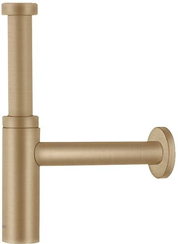 hansgrohe Siphon Flowstar S, Ablauf für Waschbecken, Brushed Bronze