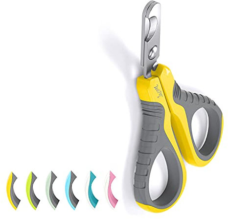 WePet Krallenschere für Haustiere, professionelle Krallenschere für Katzen, Hunde, Welpen, Kätzchen, Hamster, Kaninchen und Kleintiere, scharf, sicher
