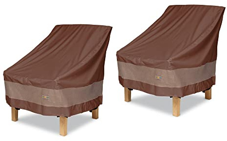 Duck Covers Ultimative wasserdichte Abdeckung für Terrassenstuhl, 91,4 cm, 2 Stück, Outdoor-Terrassenstuhl-Abdeckungen