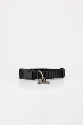 Alpha Industries Basic Dog-Tag Collar stylisches Hunde-Halsband Black