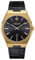 Kistanio Milano Herrenuhr mit Echtlederarmband 10ATM Saphirglas Vergoldet Schwarz GO-BK-L-BK