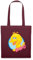 Spreadshirt Sesamstraße Bibo Portrait Stoffbeutel, One size, Burgunderrot
