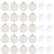 UNICRAFTALE 40 Sets 12mm Lünette Anhänger Flache Runde Cabochon Rohlinge Anhänger Edelstahl Lünette Cabochon Set Cabochon Schlüsselanhänger Mit Transparente Glas Cabochons Für Schmuckherstellung