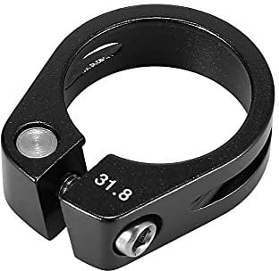 X AUTOHAUX 31.8mm Aluminium Alloy Bicycle Seat Post Clamp Seat Post Clip Black