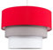 MiniSun | Round Modern 3 Tier Red Fabric Ceiling Pendant Light Shade | Pendant Lights, Home Décor & Improvement Essential | Includes 10W GLS Bulb | 300cm Shade Width