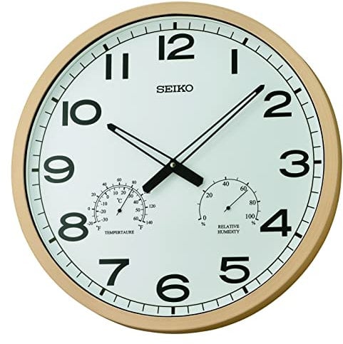 Seiko Wanduhr Kunststoff beige QXA797B