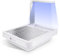 NDC6 - Aspirador de mesa con lámpara de escritorio y lámpara de uñas, aspiración ajustable, profesional de uñas, aspirador colector de polvo, ventilador con filtro reemplazable,