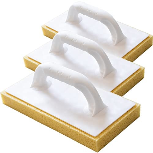 Kronen Hansa Reibfix Tabla para lavar azulejos con almohadilla hidroesponjosa para lavar azulejos (esponja para azulejos, tabla de limpieza, cuadriculada, Made in Germany, 140x 280 mm, grosor 30 mm