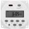 Marhynchus Digitales Zeitschaltrelais CN101A DC 12V Mini-LCD-Digital-Mikrocomputer-Steuerungs-Zeitschaltuhr Wandschalter Weiß