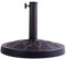 GYMAX Pied de Parasol pour Tiges de Parasol Ø 38/48 mm, Pied de Parasol en Résine, Pied de Parasol Métal avec Tube en Acier pour Balcon, Jardin, Terrasse (Rond, Ø45)