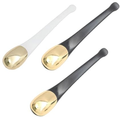 FRCOLOR Long Lasting Eye Cream Stick Metal Cosmetic Spoon Mask Scoop Beauty Tool for Face Care Random