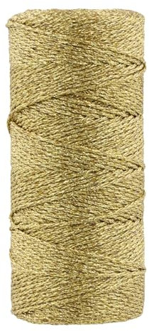 volumoon Filo d'oro, Spago Dorato, Spessore 1mm, 100 Metri, Filo Metallico Dorato, Spago A Corda D'Oro per Artigianato, Decorazione di Natale, Confezioni Regalo, Hobby Creativi
