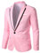 Generisch Herren Slim Fit Sakko Blazer Anzugjacke Elegant Suit Cocktail Klagejacke Sakkos Für Herren Baumwolle Suits Blu Ray Weiß/Schwarz/Grau/Blau etc.
