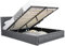 Modernique Grey Fabric Ottoman Storage Double (4ft6) Bed with Underneath Storage, Wooden Sprung Slatted Base (Double)