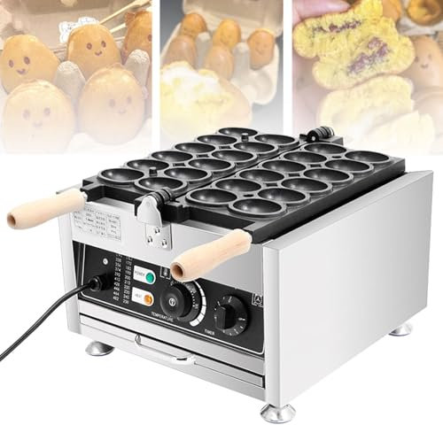 BOOZXCV YXYLJOZ Gaufrier à Bulles 12pcs Gaufriers et fers à Repasser/Gaufrier en Forme d'œuf avec retournement à 180 ° / Chauffage Double Face