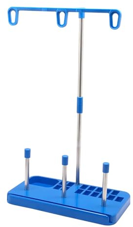 Ziranee Garnrollenhalter,Spulenhalter DREI Kegel Spulenständer Kunststoff Nähfadenhalter 3 Maschinenstickgarn für Stickerei Nähen Quilten Maschinen