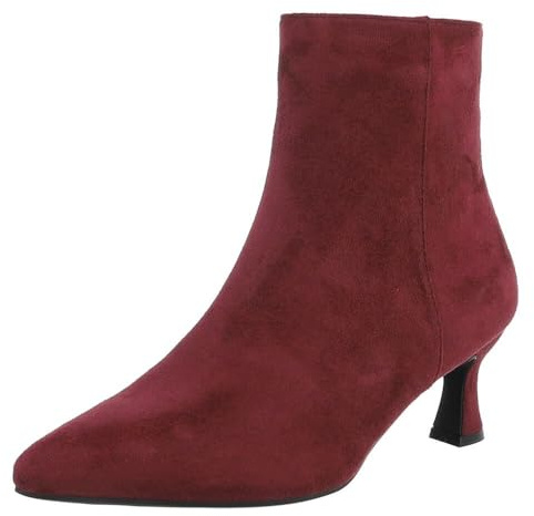 Ital Design Damenschuhe Stiefeletten Klassische Stiefeletten, DES658S-, Textil, Weinrot, Gr. 39