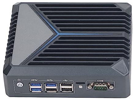 Effizienter Quad - -Mini PC mit 8G Speicher 128G Festplatte 4K Triple Display Mini PC 100‑240V für Industriellen Computer, Computer (100-240V EU-Stecker)