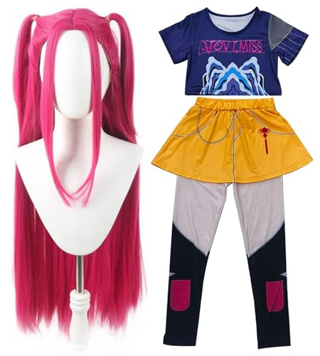 Ekukeon Anime Kostüm Set, Anime Cosplay Kostüm Kinder, Karnevals Cosplay Costume Outfit Mädchen, Pop Singer Idol Bühnen-Cosplay, Halloween-Karnevalskostüm