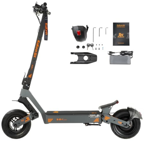 KuKirin G4 Profi Offroad E-Scooter Faltbar 60V 20Ah 75km Reichweite IP54 Wasserdicht 11 Geländereifen Doppelscheibenbremsen LED Display für Erwachsene