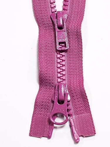 Reißverschluss YKK 2-Wege teilbar Kunststoff Krampe 6mm 50-90cm lila- pink - Töne (524 signal-violett, 60cm)