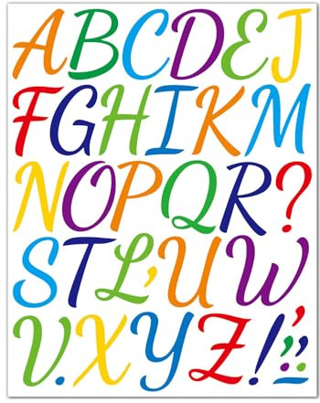 Vinyl Buchstaben Zahlen Selbstklebende Alphabet-Aufkleber Zahlenaufkleber