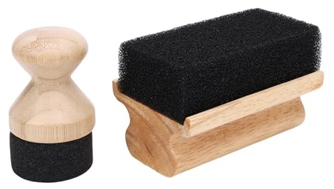 Qcwwy Autres Ustensiles Ménagers Éponge Outil de Restauration d'Ustensiles Naturels Planche à Découper Brosse à Récurer en Bois Meubles Conditionneurs Réutilisables Brosses pour Planches Minérales