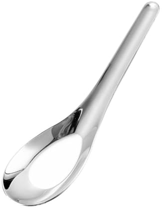 Elnwnnkc 6er Pack Suppenlöffel, Löffel aus 304-Edelstahl, Dessertlöffel, Obst Serviersuppe für den und Restaurantgebrauch, Tafellöffel